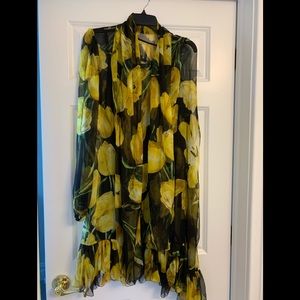 Dolce Gabbana chiffon flower dress
